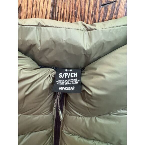 NWT Under Armour Men Small Storm Legend Down Puffer Vest Green Water Resistant - Picture 6 of 6